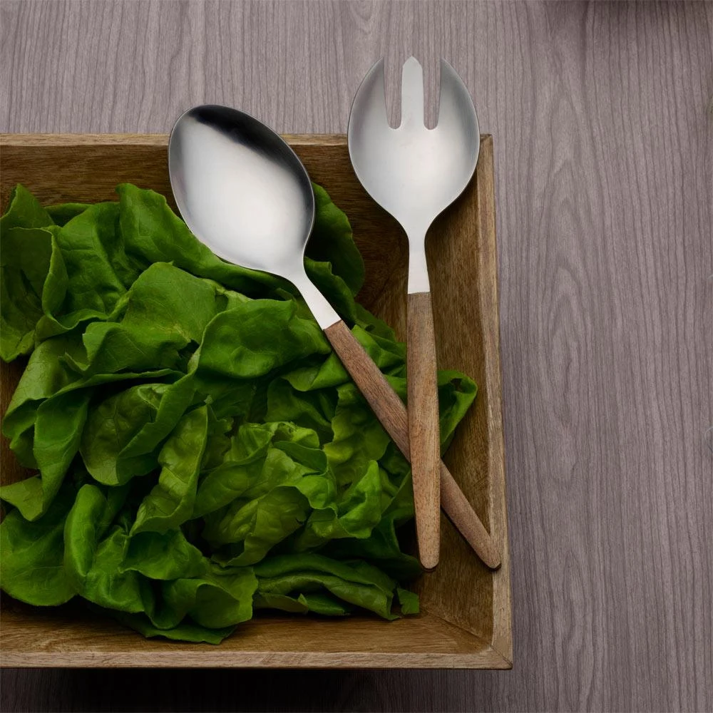 2 Piece Acacia Wood Serving Set 4 2 Piece Acacia Wood Serving Set - Image 2