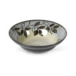 Rustic Leaves Set Of 4 Rim Soup Cereal Bowls -Famous Tableware Store 5106153