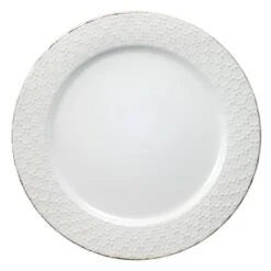 French Lace Set Of 4 White Dinner Plates -Famous Tableware Store 5211101