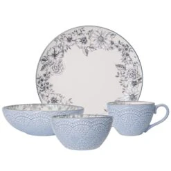 Gabriela Gray 16 Piece Dinnerware Set, Service For 4 27 Gabriela Gray 16 Piece Dinnerware Set, Service For 4 -Famous Tableware Store 5216945