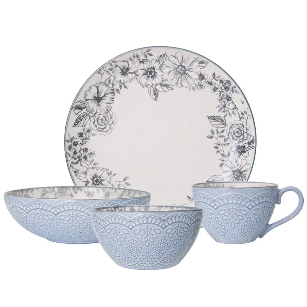 Gabriela Gray 16 Piece Dinnerware Set, Service For 4 15 Gabriela Gray 16 Piece Dinnerware Set, Service For 4 - Image 13
