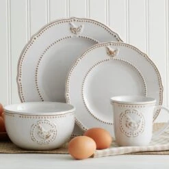 Farmhouse Hen Dinnerware Set -Famous Tableware Store 5219155 cropped
