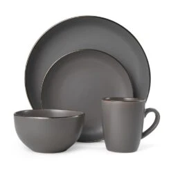 Hadlee Grey 16 Piece Dinnerware Set, Service For 4 13 Hadlee Grey 16 Piece Dinnerware Set, Service For 4 -Famous Tableware Store 5254975 3Q