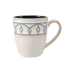 Remi Blue 16 Piece Dinnerware Set, Service For 4 -Famous Tableware Store 5275473 PFZ RemiBlue mug onWhite