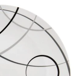 Circles 18 Piece Dinnerware Set, Service For 6 -Famous Tableware Store 5276287 Circles QuarterPlate CloseUp