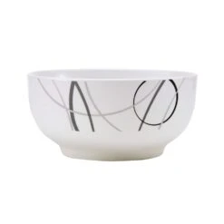 Circles 18 Piece Dinnerware Set, Service For 6 -Famous Tableware Store 5276287 Circles bowl onWhite