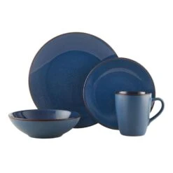 Pierce Blue 16 Piece Dinnerware Set, Service For 4 21 Pierce Blue 16 Piece Dinnerware Set, Service For 4 -Famous Tableware Store 5281779 PierceBlue 4pc silo