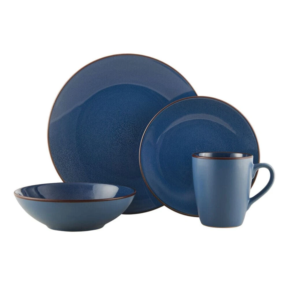 Pierce Blue 16 Piece Dinnerware Set, Service For 4 12 Pierce Blue 16 Piece Dinnerware Set, Service For 4 - Image 10