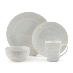 Vera 16 Piece Dinnerware Set, Service For 4 -Famous Tableware Store 5286184 Pfaltzgraff Vera 4PC PlaceSetting Silo