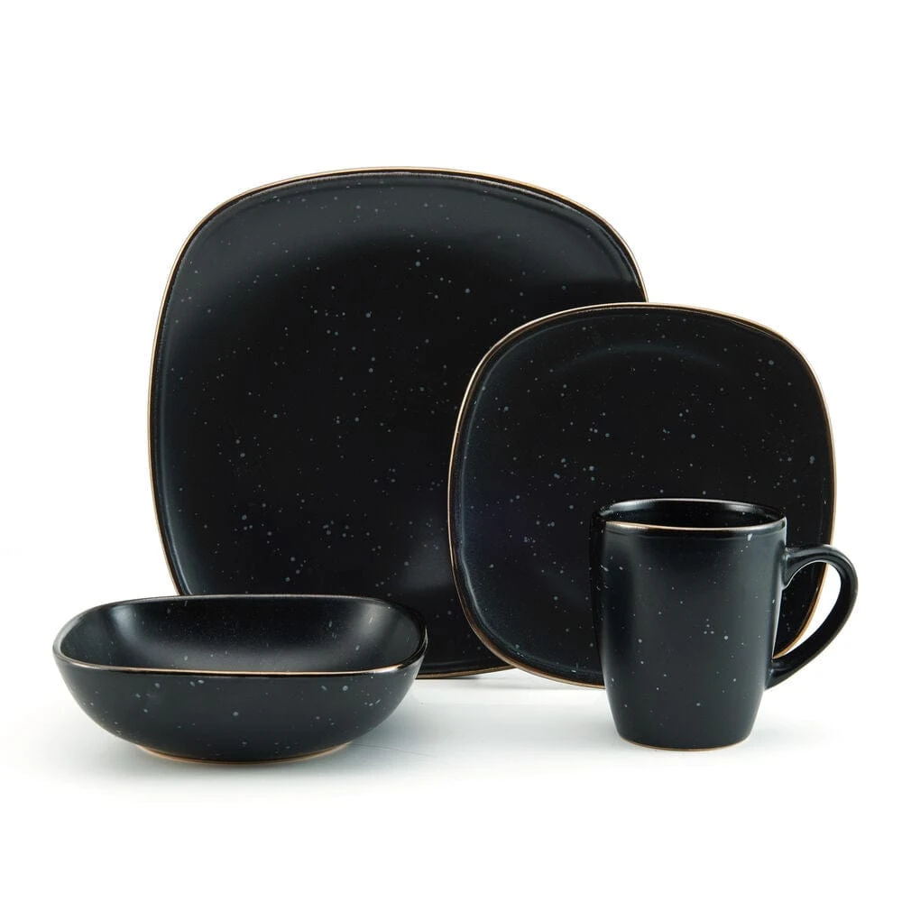 Decker Black 16 Piece Dinnerware Set, Service For 4 11 Decker Black 16 Piece Dinnerware Set, Service For 4 - Image 9