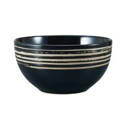 Bryson Black 16 Piece Dinnerware Set, Service For 4 -Famous Tableware Store 5286211 Pfz Bryson bowl silo