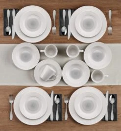 Annie Gray 16 Piece Dinnerware Set, Service For 4 -Famous Tableware Store 5286602 Annie Gray 16pc lifestyle 2