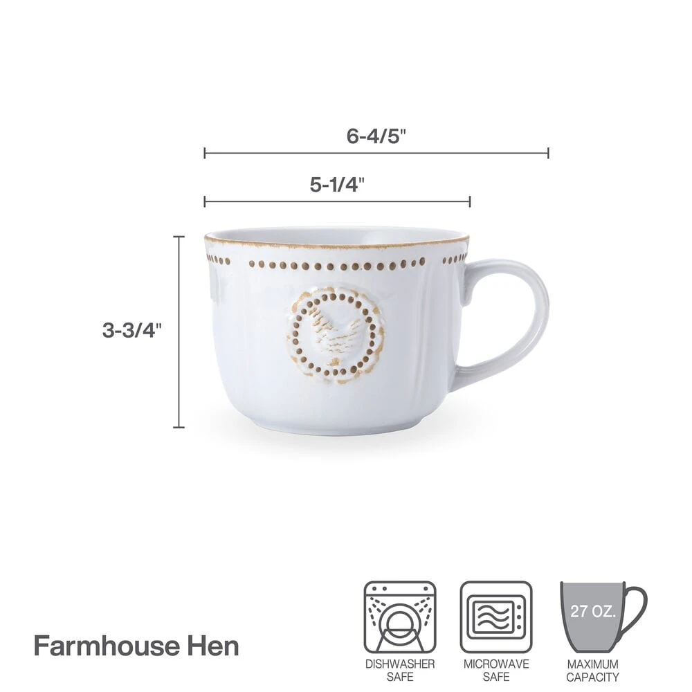 Farmhouse Hen Jumbo Soup Mug 5 Farmhouse Hen Jumbo Soup Mug - Image 3
