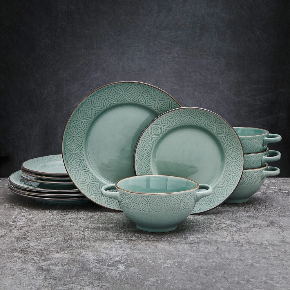 Kori Sage 12 Piece Dinnerware Set, Service For 4 5 Kori Sage 12 Piece Dinnerware Set, Service For 4 - Image 3