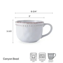 Canyon Bead Jumbo Soup Mug -Famous Tableware Store 5291835 infographic