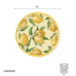 Lemons Set Of 4 Outdoor Melamine Salad Plates -Famous Tableware Store 5293373 salad infographic