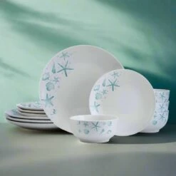 Tahiti 12 Piece Dinnerware Set, Service For 4 12 Tahiti 12 Piece Dinnerware Set, Service For 4 -Famous Tableware Store 5293648 SN Tahiti 12pc lifestyle