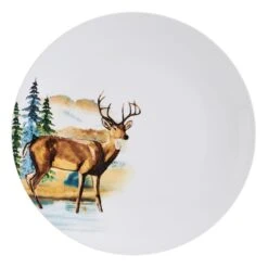 Woodland Animals 12 Piece Dinnerware Set, Service For 4 16 Woodland Animals 12 Piece Dinnerware Set, Service For 4 -Famous Tableware Store 5293649 SN WoodlandAnimals dinnerplate silo