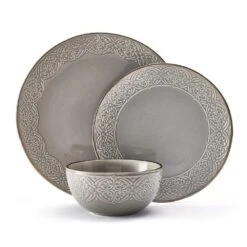 Emma 12 Piece Dinnerware Set, Service For 4 -Famous Tableware Store 5293917 PFZ Emma 3pc Dinnerware Silo