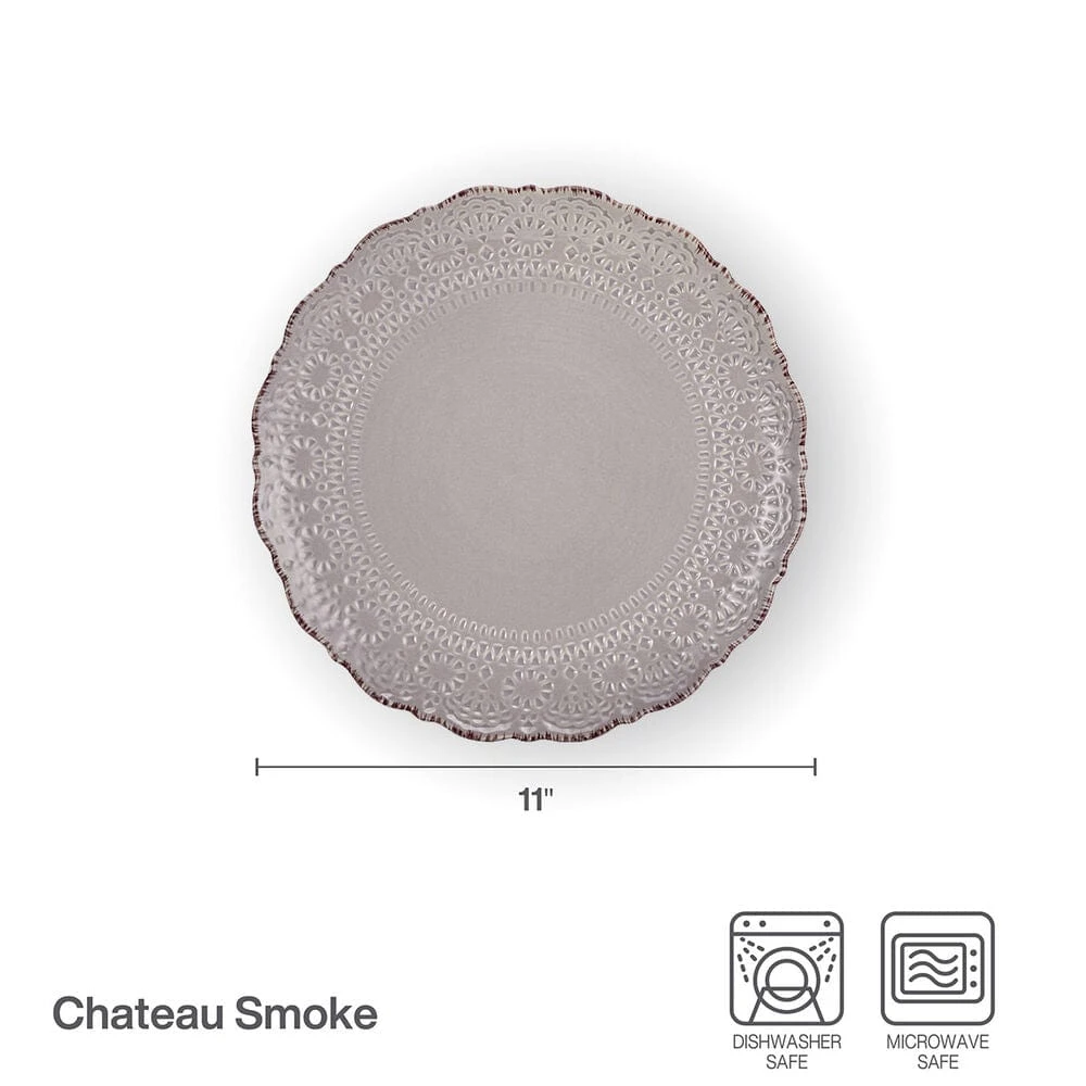 Chateau Smoke Set Of 4 Dinner Plates 6 Chateau Smoke Set Of 4 Dinner Plates - Image 4