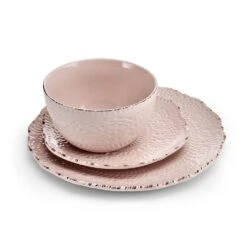Chateau Pink 12 Piece Dinnerware Set, Service For 4 -Famous Tableware Store 5296079 3Qupdated