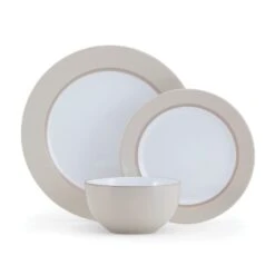 Grayson Taupe 12 Piece Dinnerware Set, Service For 4 -Famous Tableware Store 5296694 GraysonTaupe 3pc