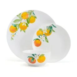 Oranges 12 Piece Dinnerware Set, Service For 4 -Famous Tableware Store 5296703 SN Oranges 3pc silo