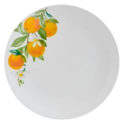 Oranges 12 Piece Dinnerware Set, Service For 4 -Famous Tableware Store 5296703 SN Oranges dinner plate silo