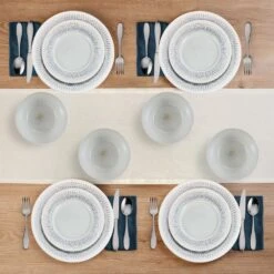 Casey 12 Piece Dinnerware Set, Service For 4 13 Casey 12 Piece Dinnerware Set, Service For 4 -Famous Tableware Store 5296883 Casey 12pc lifestyle topview