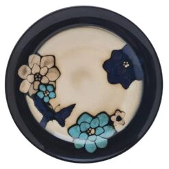 Painted Butterfly Blue 12 Piece Dinnerware Set, Service For 4 -Famous Tableware Store 5296888 PFZ PaintedButterflyBlue dinner plate silo