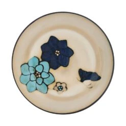 Painted Butterfly Blue 12 Piece Dinnerware Set, Service For 4 -Famous Tableware Store 5296888 PFZ PaintedButterflyBlue salad plate silo 1