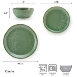 Carrie 12 Piece Dinnerware Set, Service For 4 15 Carrie 12 Piece Dinnerware Set, Service For 4 -Famous Tableware Store 5296918 IG Carrie12PCDinnerwareSet