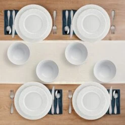 Jules 12 Piece Dinnerware Set, Service For 4 13 Jules 12 Piece Dinnerware Set, Service For 4 -Famous Tableware Store 5297460 Jules 12pc topview