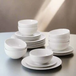 Josephine 24 Piece Dinnerware Set, Service For 8 -Famous Tableware Store 5311501 LS2 josephine 24pc dinnerware set