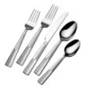 Arabesque Frost 42 Piece Flatware Set With Caddy, Service For 8 -Famous Tableware Store Arabesque Frost 42 Piece Flatware Set 5303755 1