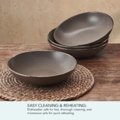 Hadlee Grey Set Of 4 Pasta Bowls -Famous Tableware Store Hadlee Grey Set of 4 Pasta Bowls 5294492 4