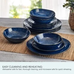 Racheal 12 Piece Dinnerware Set, Service For 4 17 Racheal 12 Piece Dinnerware Set, Service For 4 -Famous Tableware Store Rachael Blue 12 Piece Dinnerware Set 5312991 5