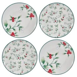 Winterberry® Set Of 4 Appetizer Plates, 6 Inch