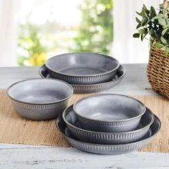 Amara Slate 6 Piece Dinnerware Bowl Set, Service For 2 -Famous Tableware Store amara slate 6 piece dinnerware bowl set service for 2 5305446 3
