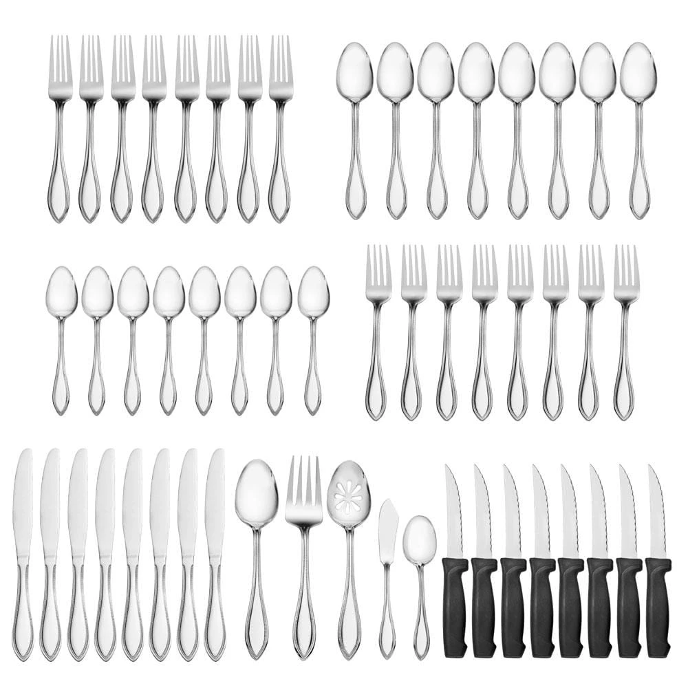 American Bead 53 Piece Flatware Set, Service For 8 6 American Bead 53 Piece Flatware Set, Service For 8 - Image 4