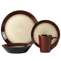 Aria Red 16 Piece Dinnerware Set, Service For 4 17 Aria Red 16 Piece Dinnerware Set, Service For 4 -Famous Tableware Store aria red 16 piece dinnerware set service for 4 5109392 1