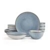 Arlie Blue 12 Piece Dinnerware Set, Service For 4 -Famous Tableware Store arlie blue 12 piece dinnerware set service for 4 5291358 1