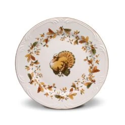 Autumn Berry Set Of 8 Turkey Salad Plates -Famous Tableware Store autumn berry set of 8 turkey salad plates K85152689 4