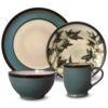 Belmont Round Blue Stalks Dinnerware Set -Famous Tableware Store belmont round blue stalks dinnerware set 5137759 1