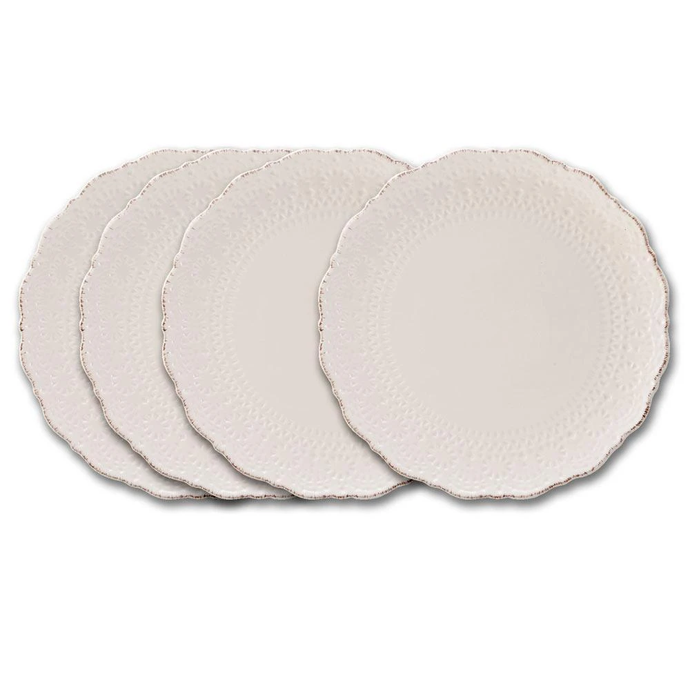 Chateau Cream Set Of 4 Dinner Plates 3 Chateau Cream Set Of 4 Dinner Plates