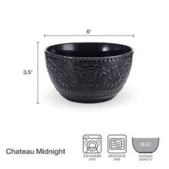 Chateau Midnight Set Of 4 Soup Cereal Bowls -Famous Tableware Store chateau midnight set of 4 soup cereal bowls K45296075 5