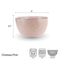 Chateau Pink Set Of 4 Soup Cereal Bowls -Famous Tableware Store chateau pink set of 4 soup cereal bowls K45296076 5