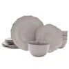 Chateau Smoke 12 Piece Dinnerware Set, Service For 4 -Famous Tableware Store chateau smoke 12 piece dinnerware set service for 4 5296080 9