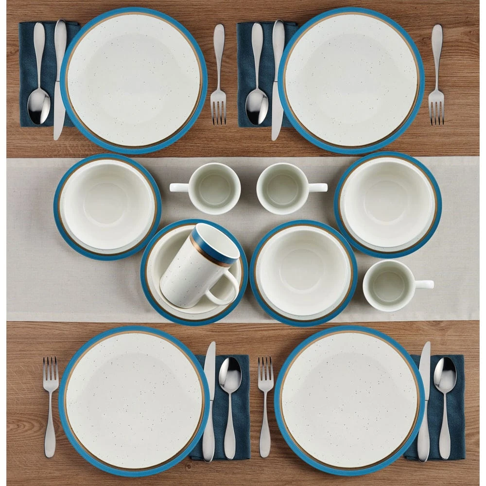 Ezra Blue 16 Piece Dinnerware Set, Service For 4 5 Ezra Blue 16 Piece Dinnerware Set, Service For 4 - Image 3