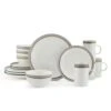 Ezra Grey 16 Piece Dinnerware Set, Service For 4 -Famous Tableware Store ezra grey 16 piece dinnerware set service for 4 5287908 1